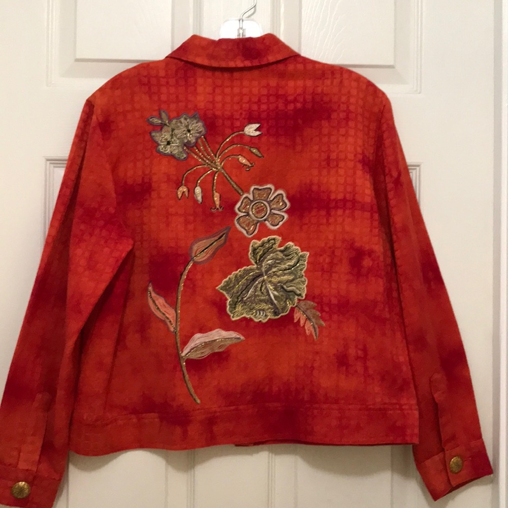 Orange Patchington Jacket! Ps Bust 41” Gorgeous! - image 8